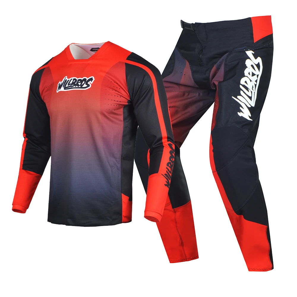 Mountain Biking Overalls - Willbros MX Motocross Jersey and Pants