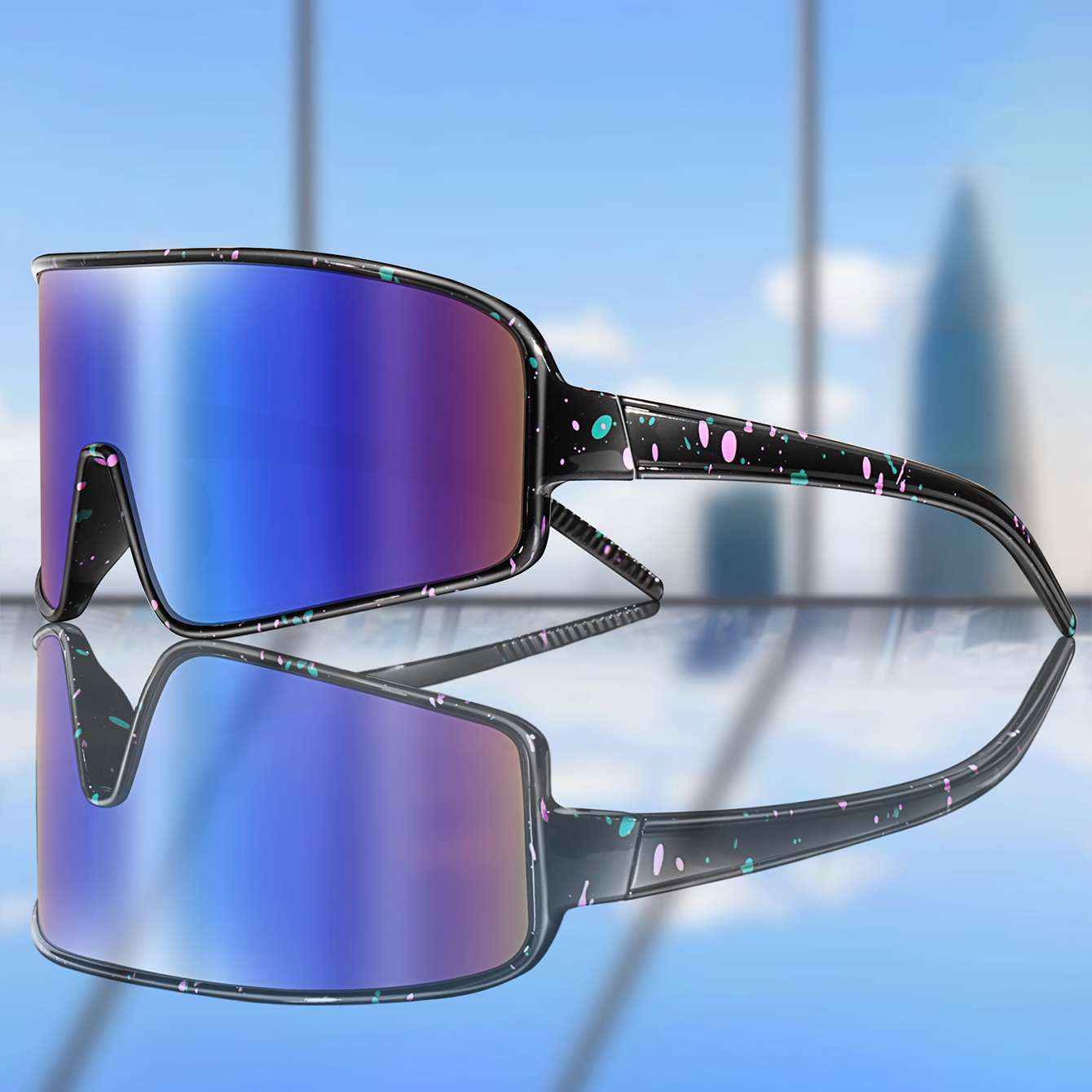 Outdoor Casual Sunglasses Larg - đánh giá và giá Mountain Biking Sunglasses