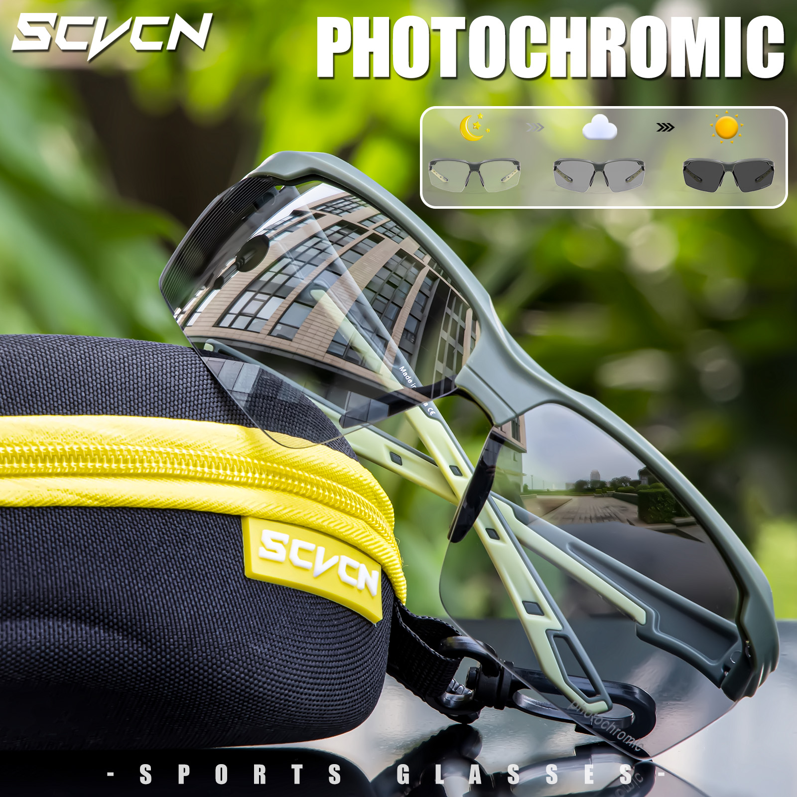 SCVCN UV400 Photochromic Hikin - đánh giá và giá Mountain Biking Sunglasses