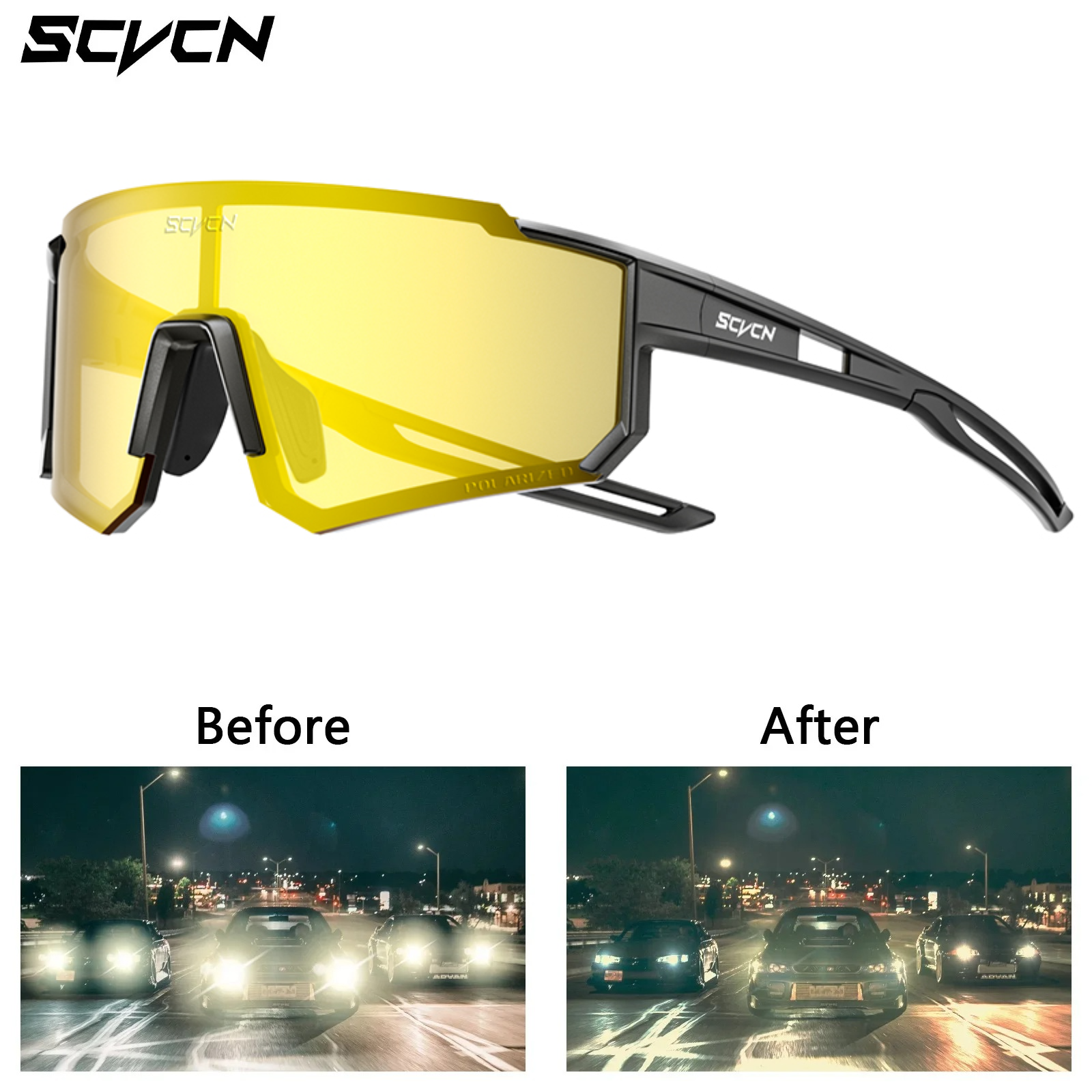 SCVCN Night Vision Sunglasses  - đánh giá và giá Mountain Biking Sunglasses
