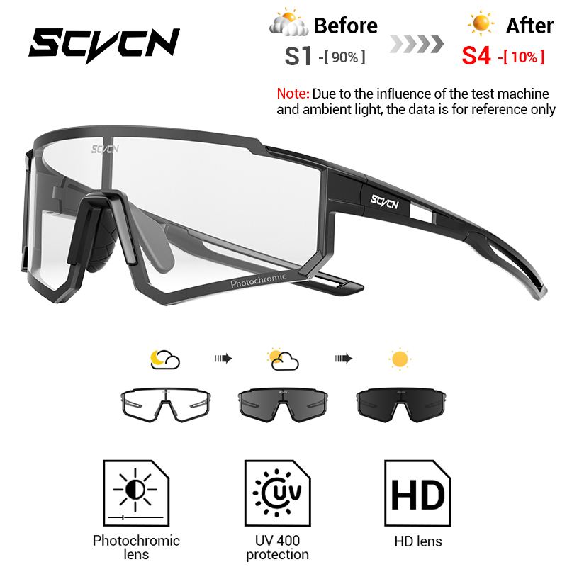 SCVCN New Outdoor Photochromic - đánh giá và giá Mountain Biking Sunglasses
