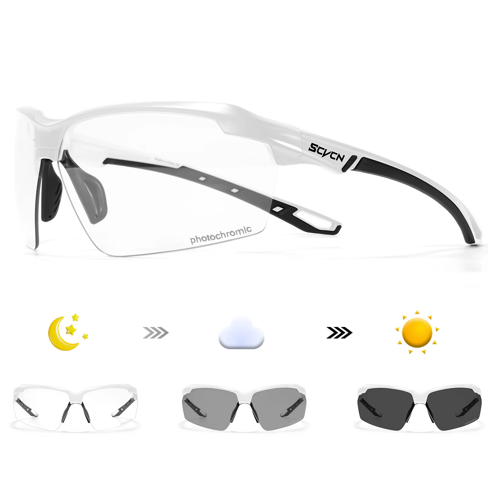 SCVCN Photochromic Cycling Sun - đánh giá và giá Mountain Biking Sunglasses