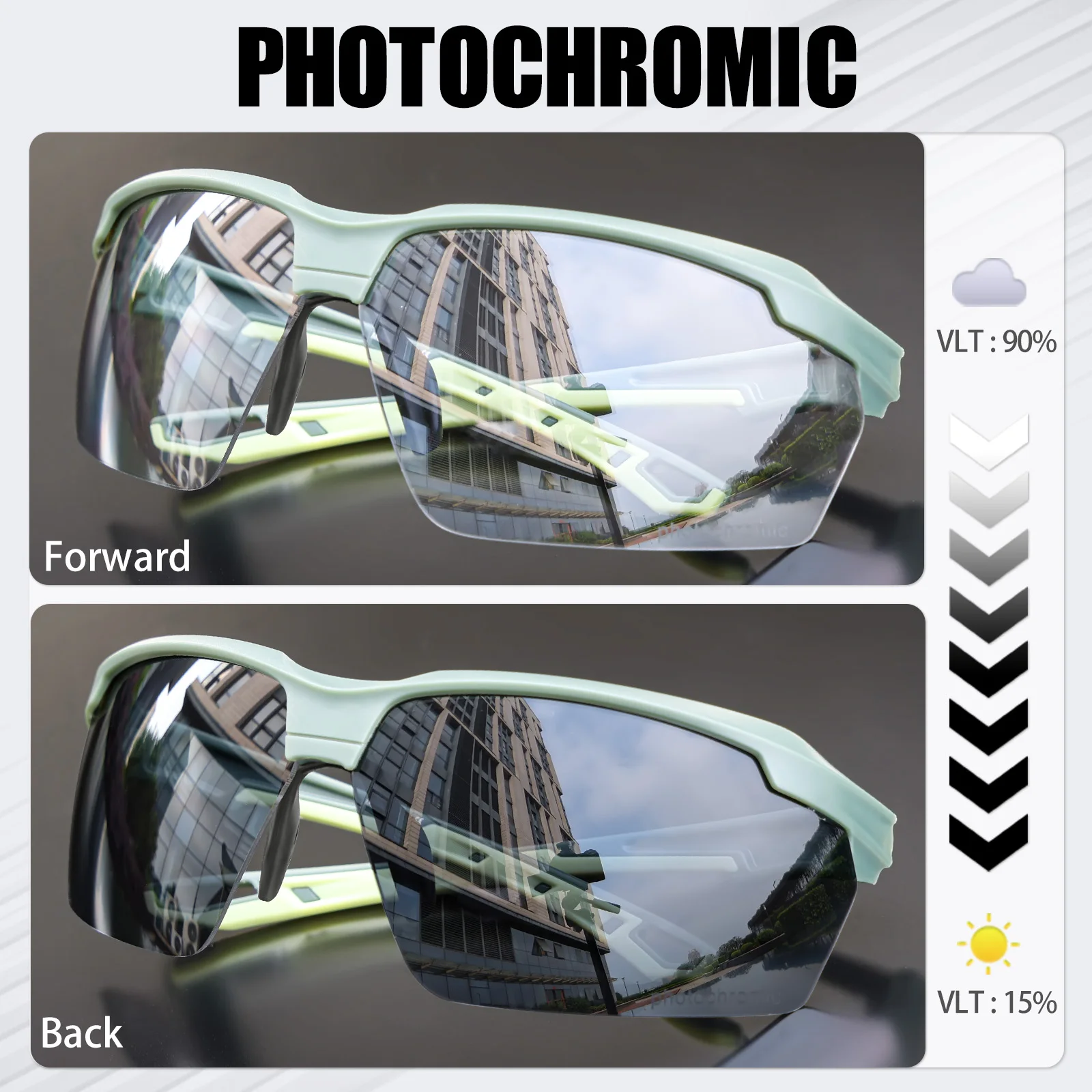 SCVCN Photochromic Cycling Sun - đánh giá và giá Mountain Biking Sunglasses
